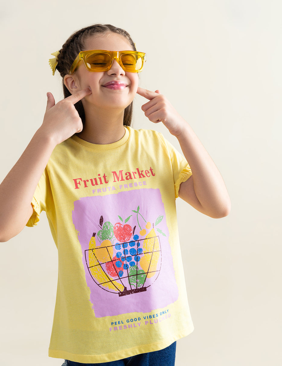 PEEL GOOD VIBES ONLY GRAPHIC T-SHIRT