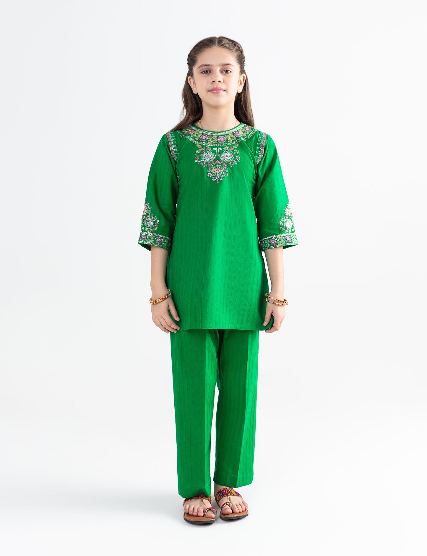 2 PIECE ETHNIC EMBROIDERED SUIT