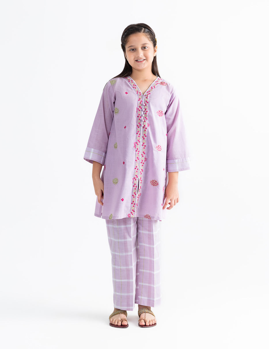 2 PIECE ALLOVER EMBROIDERED SUIT