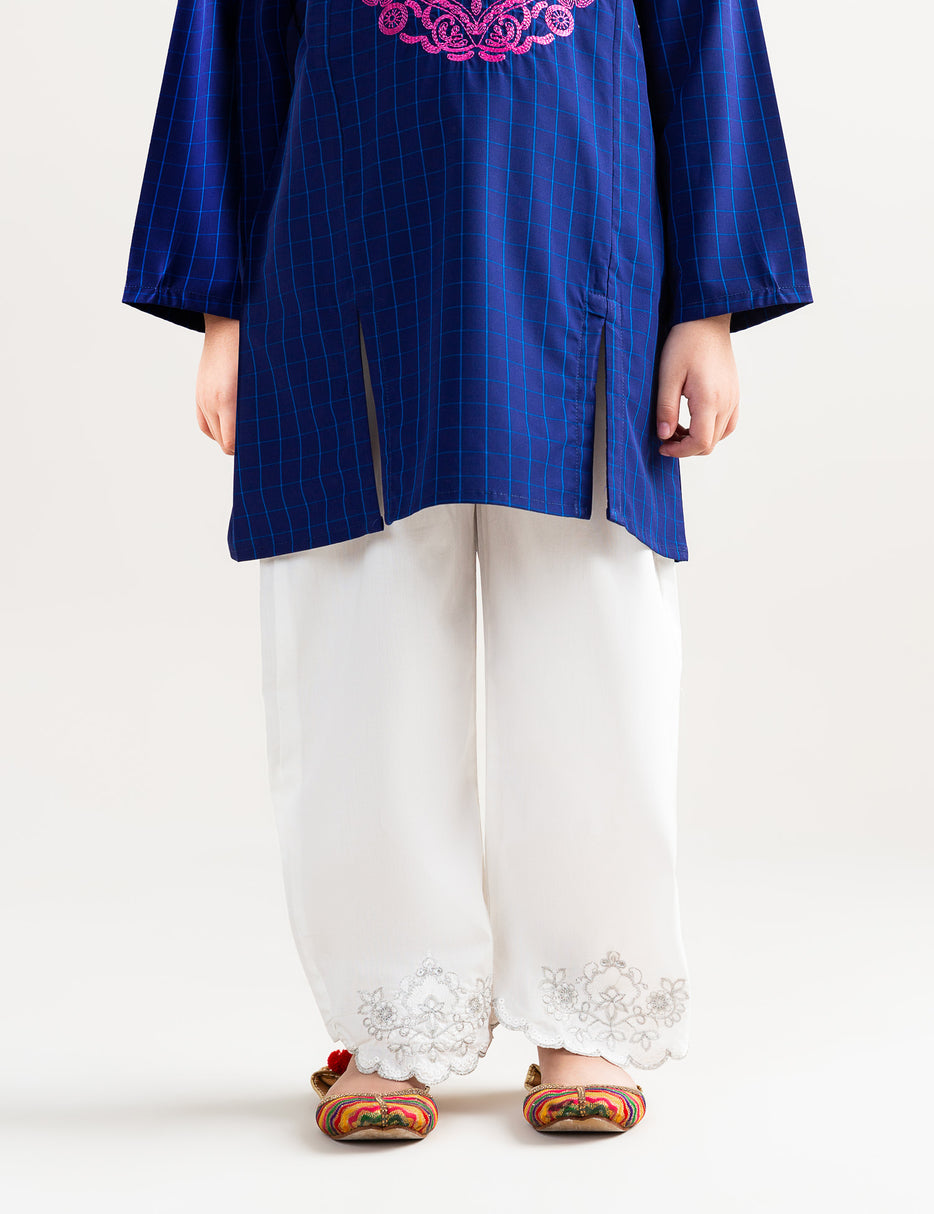 EMBROIDERED TROUSER