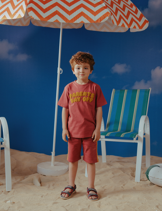 2 PIECE TOWEL EMBROIDERED SUIT