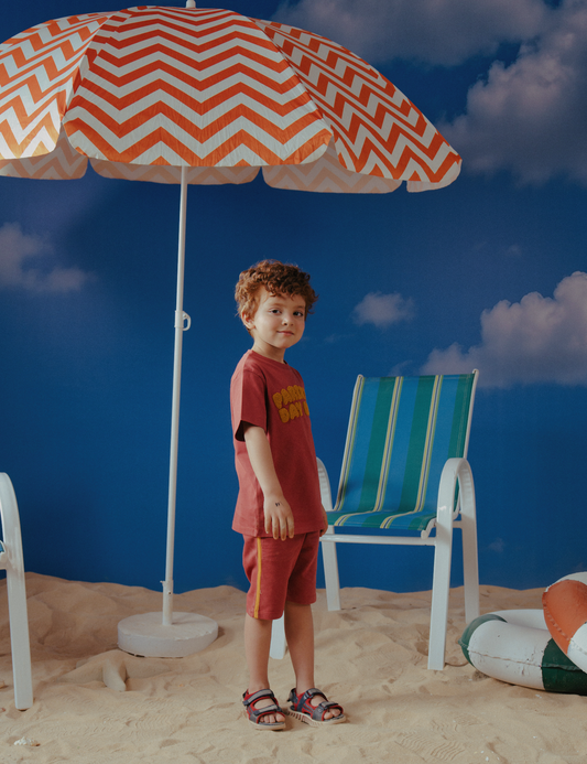 2 PIECE TOWEL EMBROIDERED SUIT