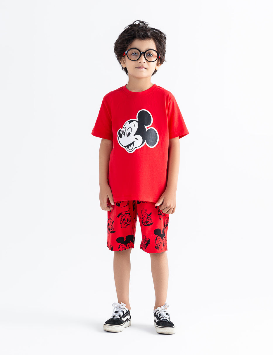 2 PIECE MICKEY MOUSE GRAPHIC SUIT