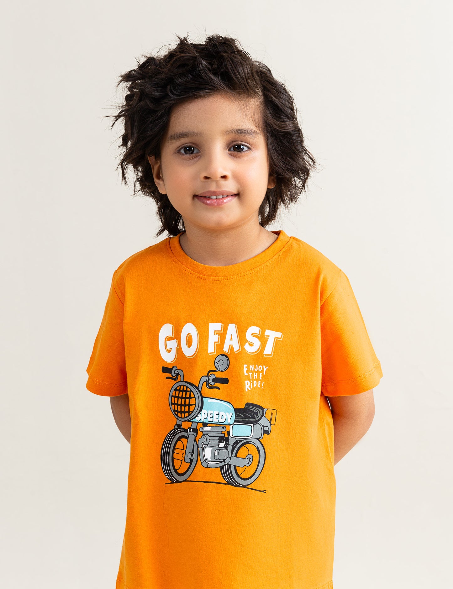 GO FAST MOTORCYCLE GRAPHIC T-SHIRT