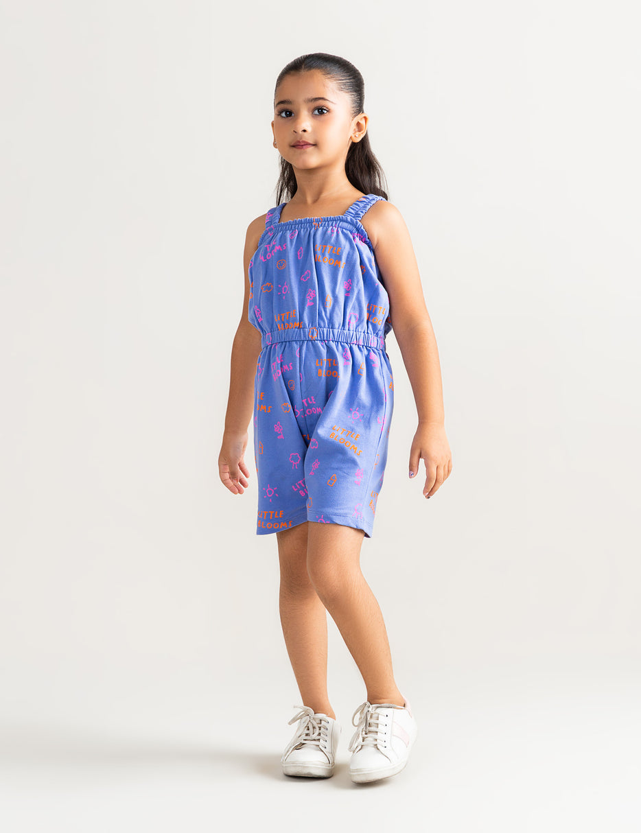 LITTLE BLOOMS PRINTED JUMPSUIT