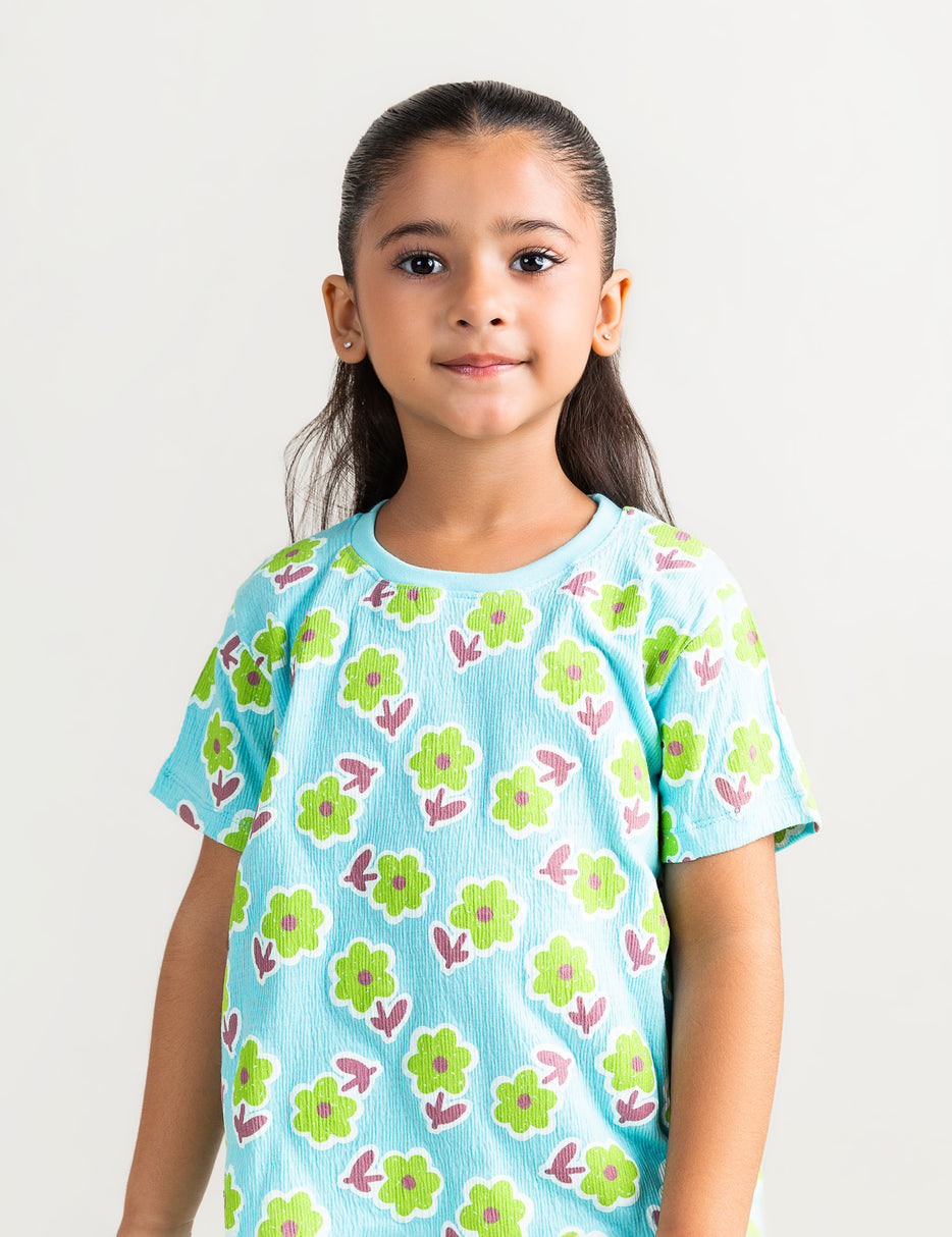 2 PIECE FLORAL PRINTED SUIT