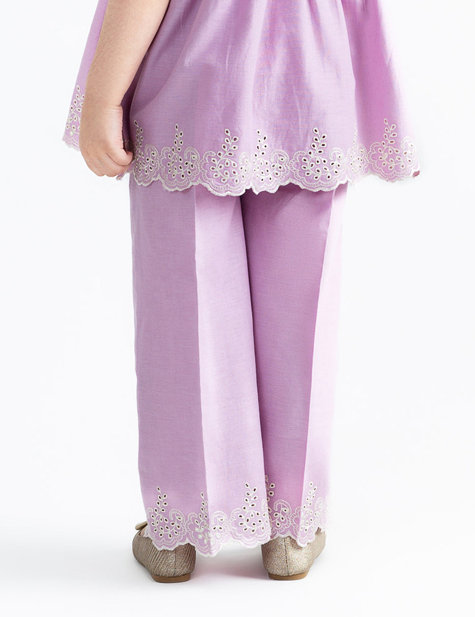 EMBROIDERED TROUSER