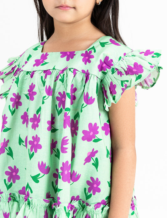 2 PIECE FLORAL PRINTED SUIT