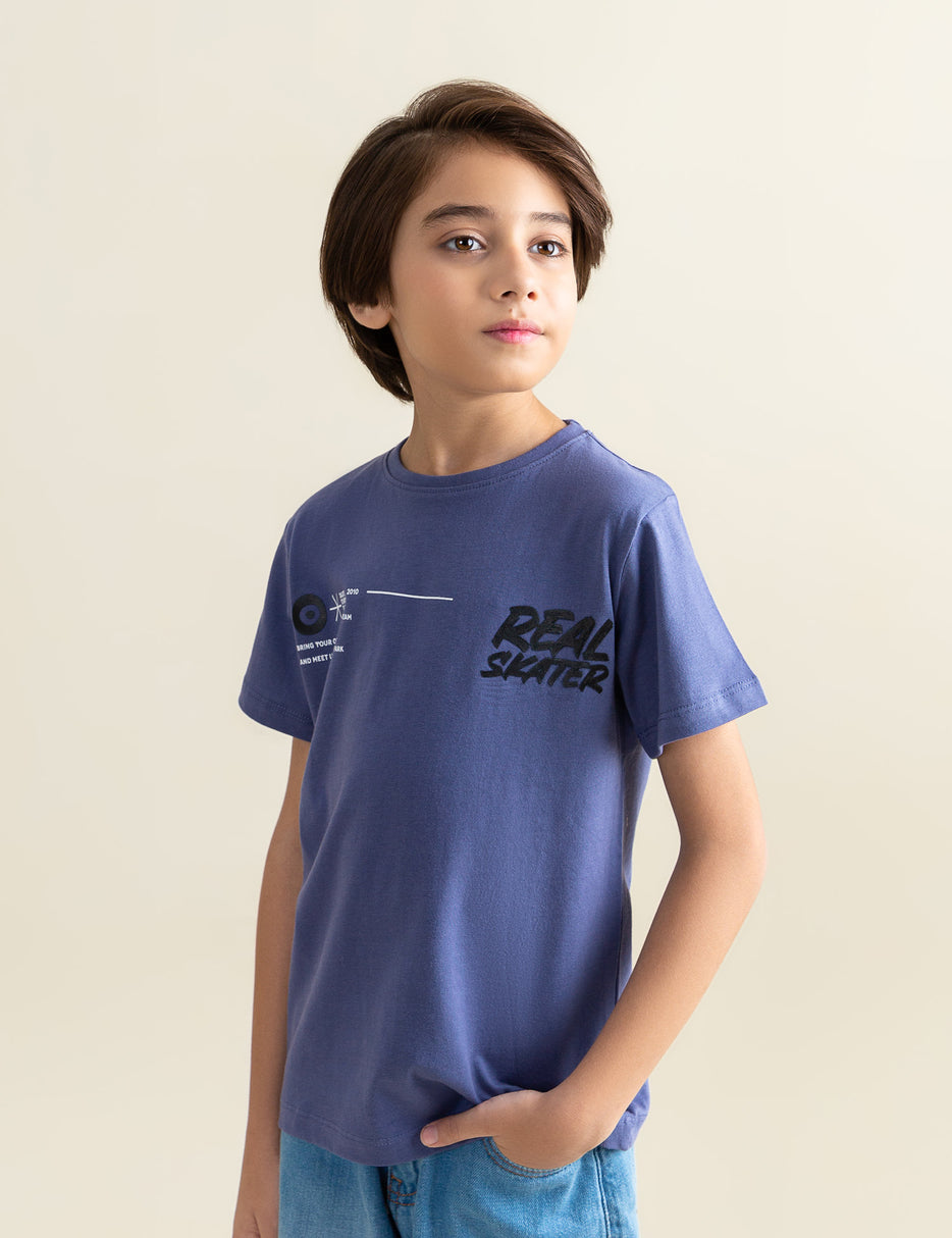REAL SKATER PRINTED T-SHIRT