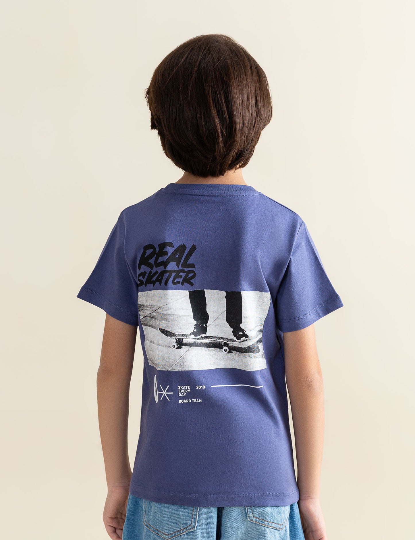 REAL SKATER PRINTED T-SHIRT