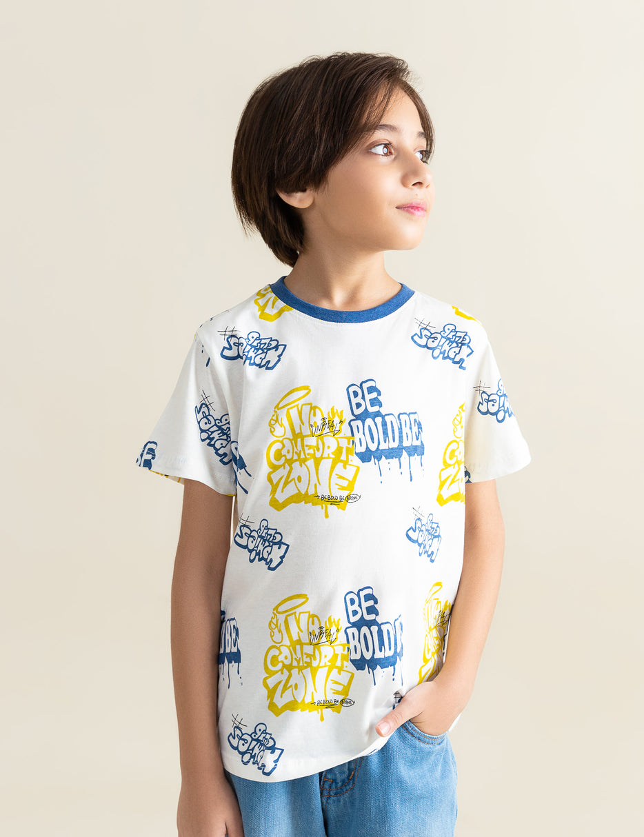 BE BOLD PRINTED T-SHIRT