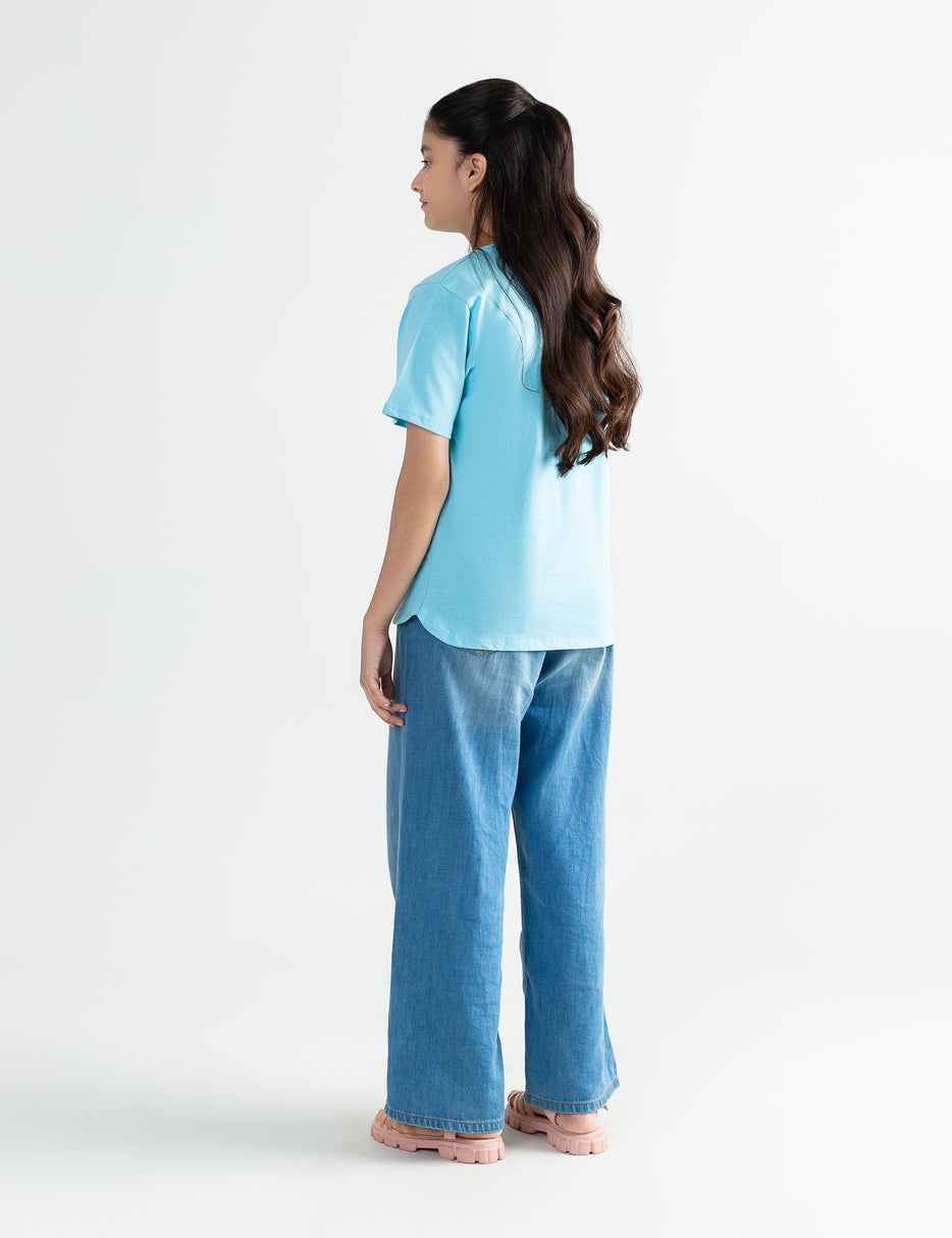 PEACE AND CALM PRINTED T-SHIRT