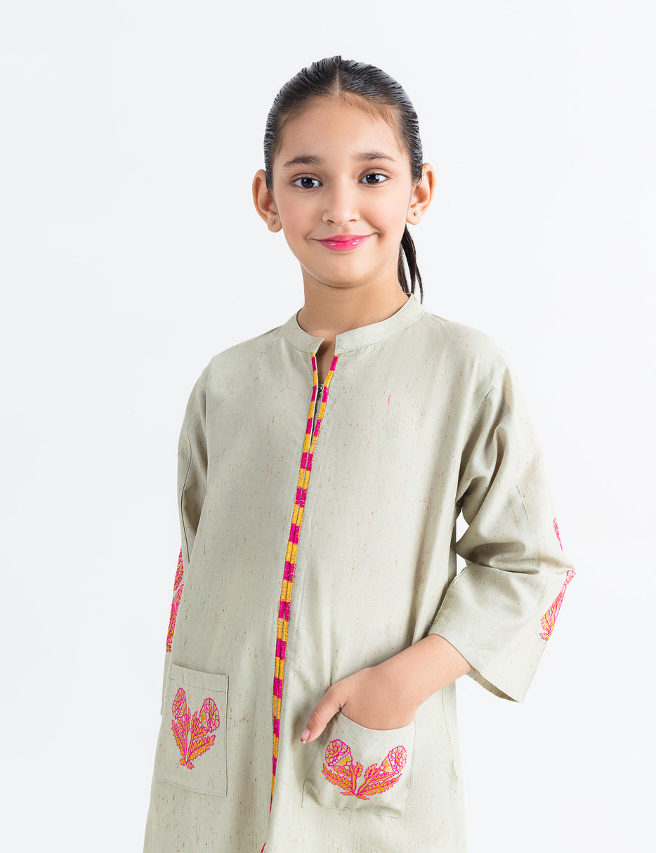 POCKET EMBROIDERED KURTI