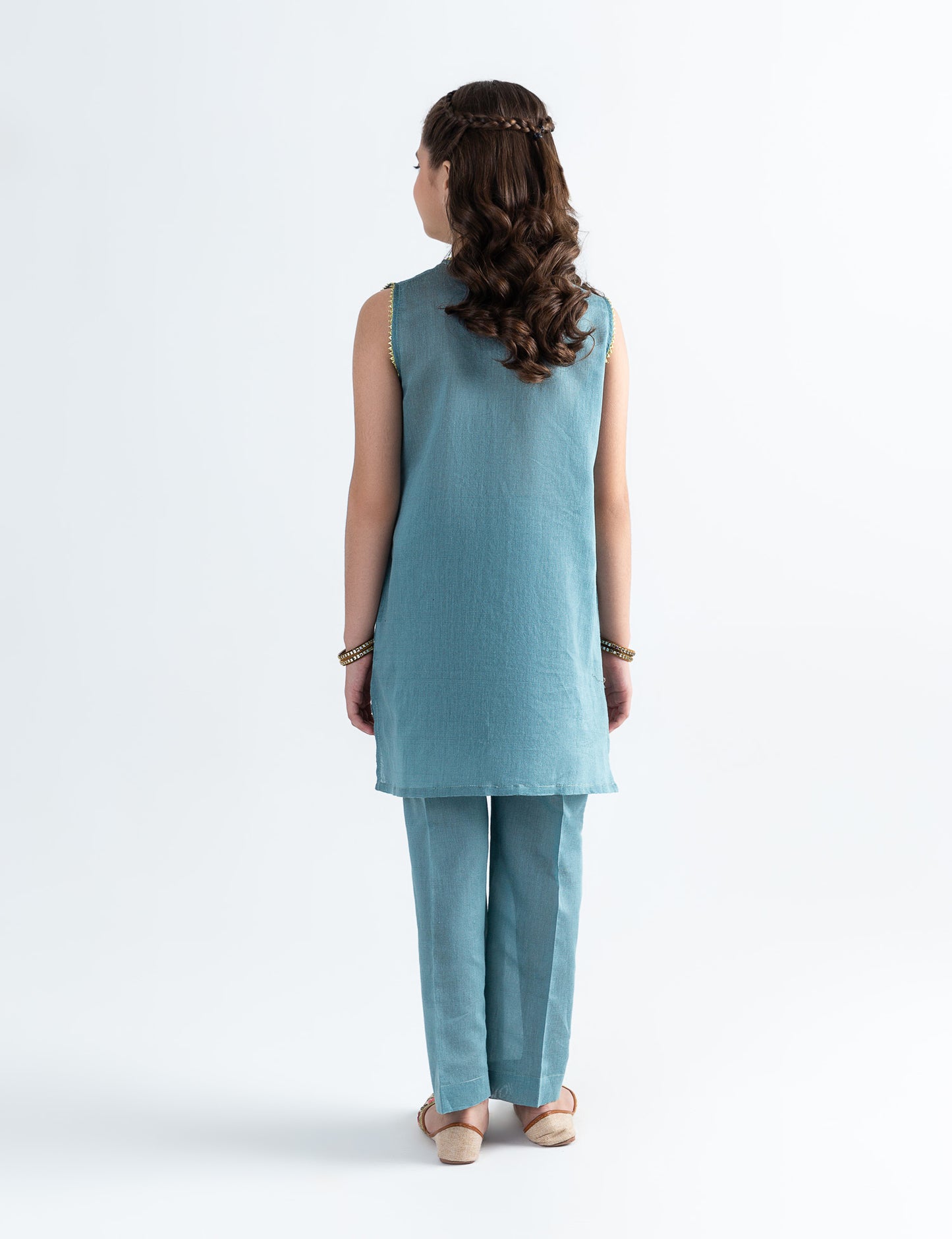 2 PIECE DRAGONFLY EMBROIDERED SUIT