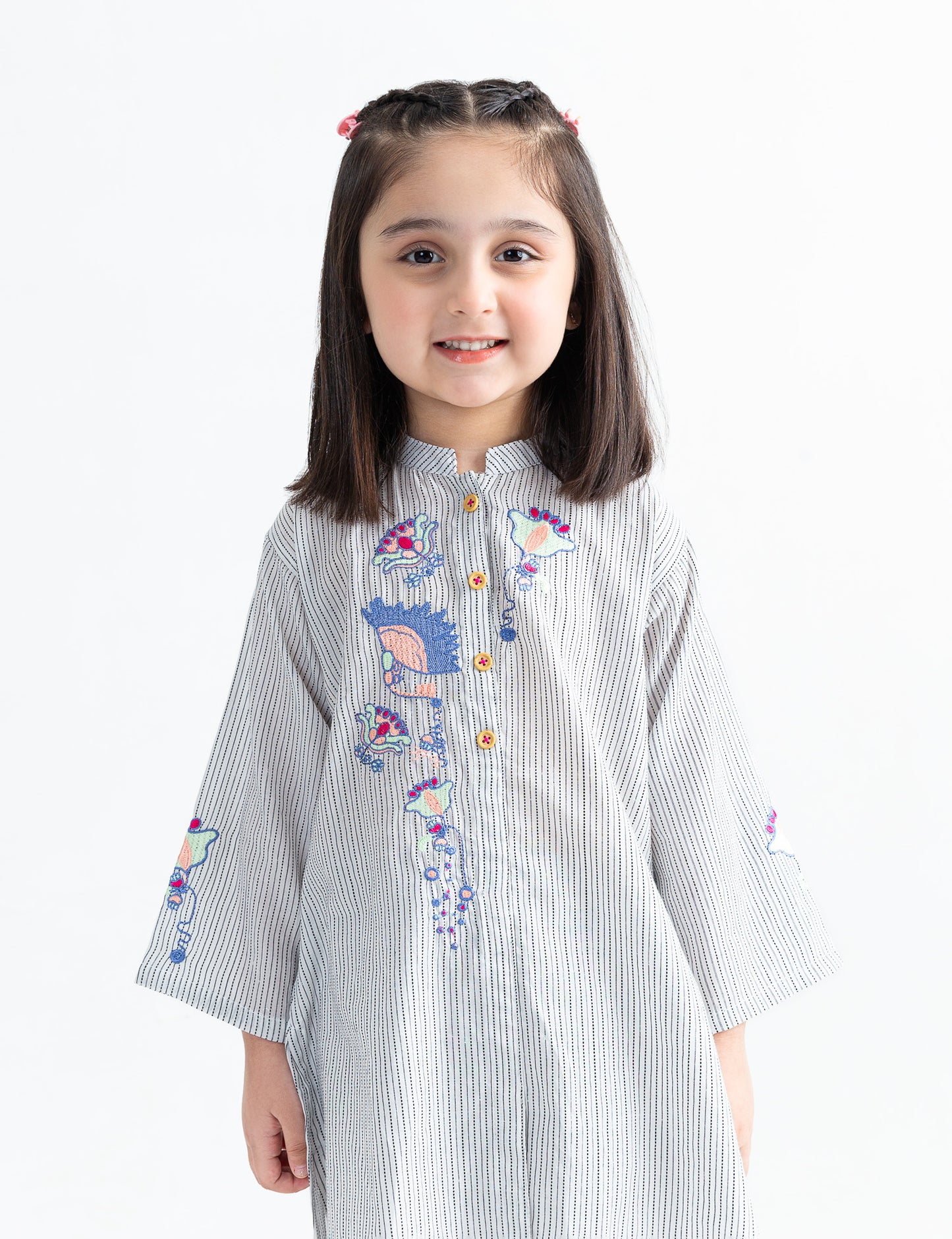 2 PIECE FLORAL EMBROIDERED SUIT