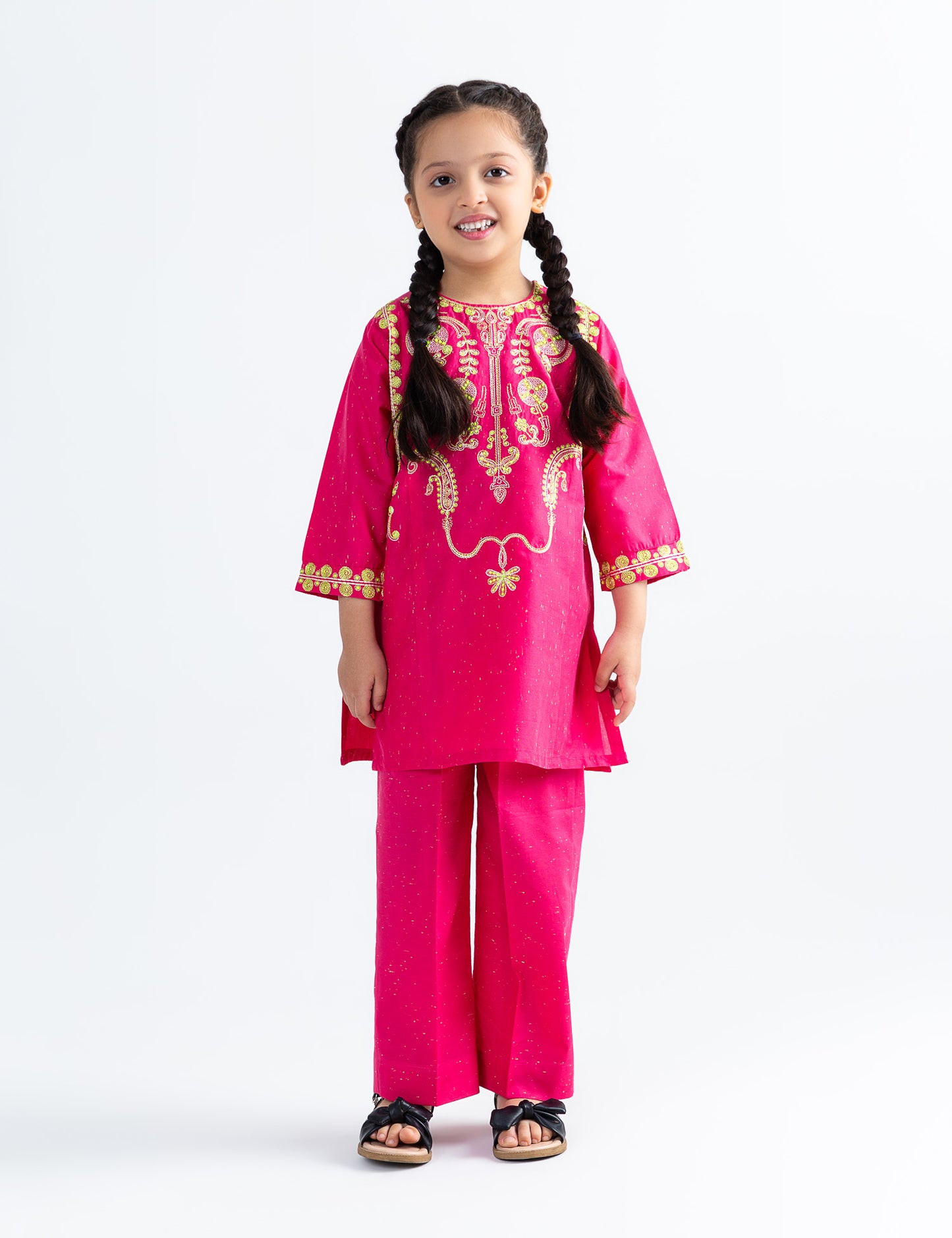 2 PIECE SEQUIN EMBROIDERED SUIT