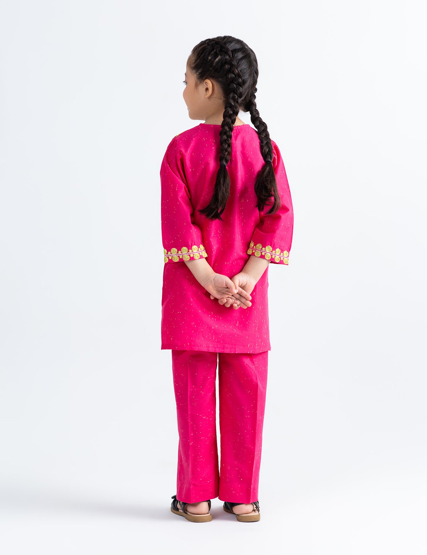 2 PIECE SEQUIN EMBROIDERED SUIT