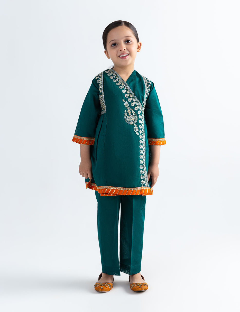 2 PIECE TILLA EMBROIDERED ANGRAKHA SUIT