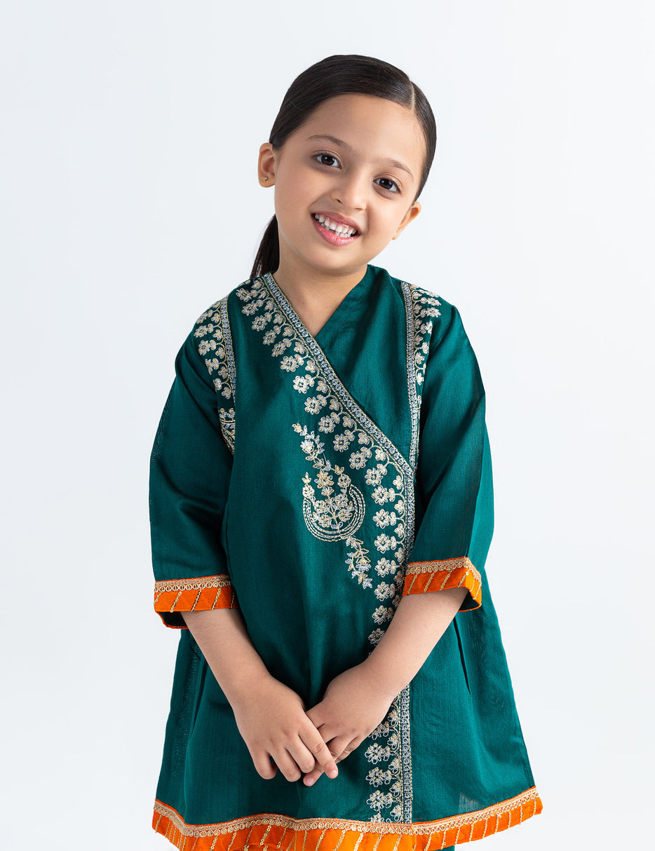 2 PIECE TILLA EMBROIDERED ANGRAKHA SUIT