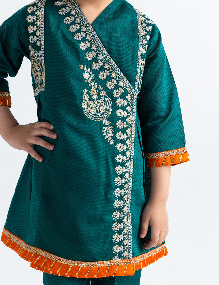2 PIECE TILLA EMBROIDERED ANGRAKHA SUIT