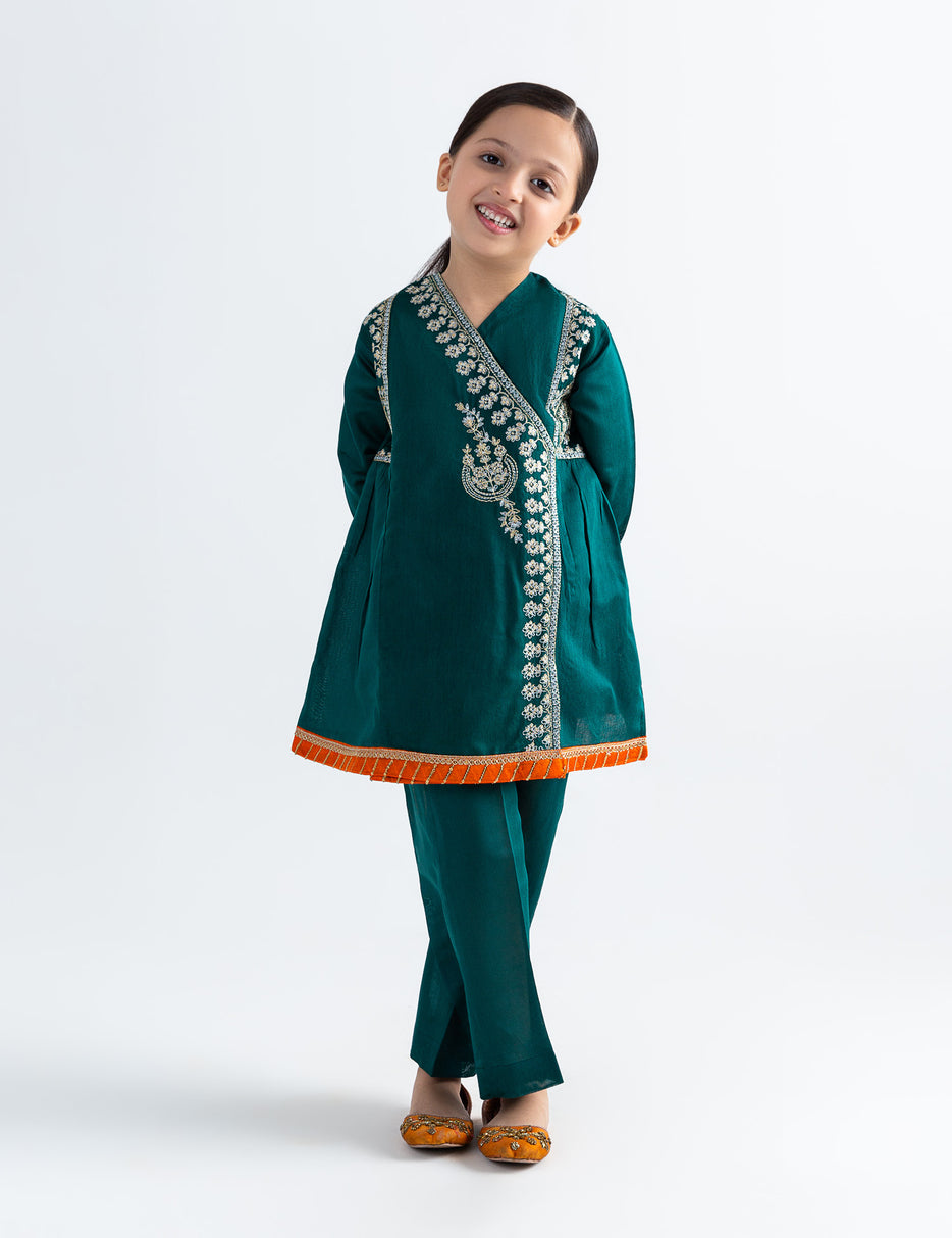 2 PIECE TILLA EMBROIDERED ANGRAKHA SUIT