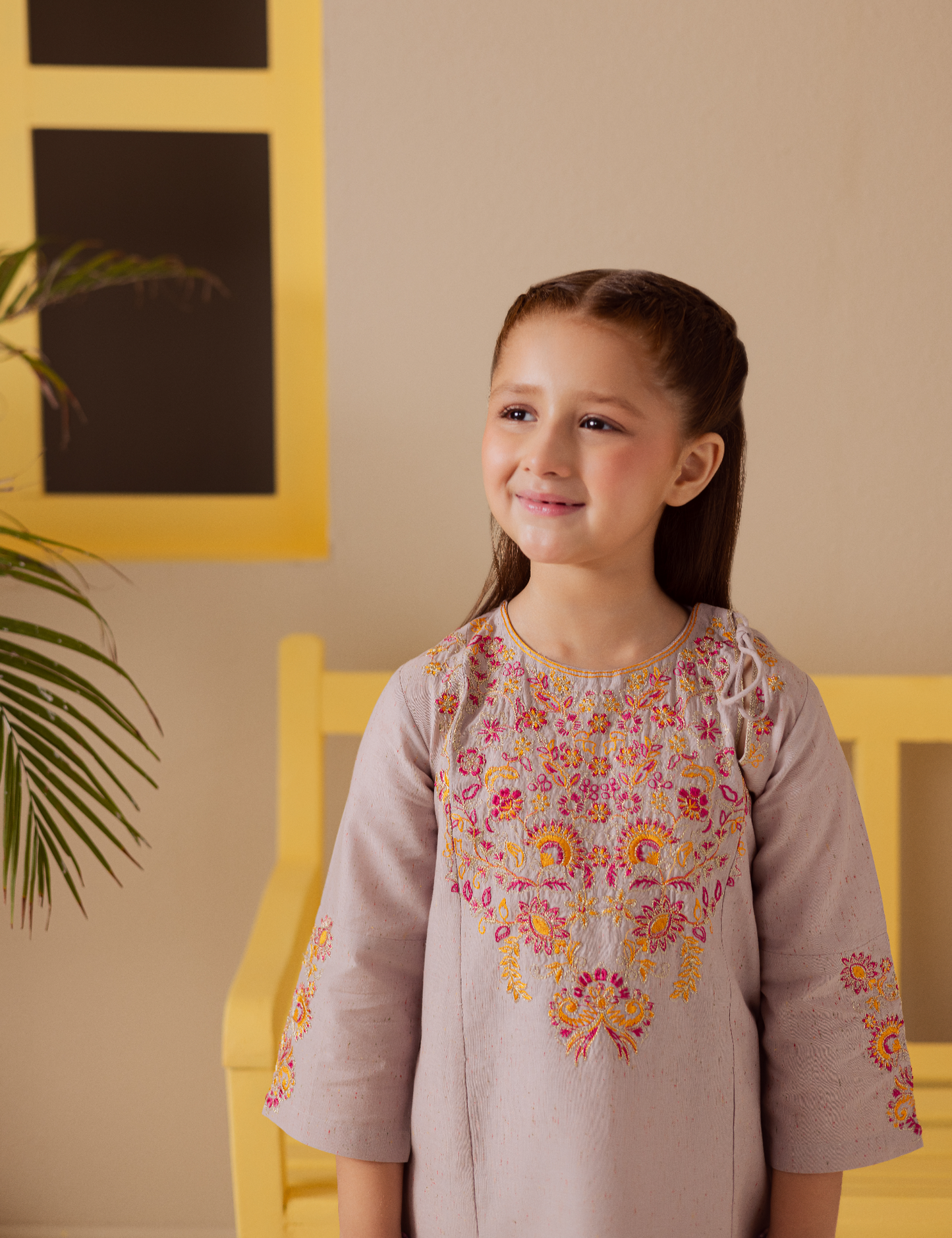 2 PIECE MULTI EMBROIDERED SUIT