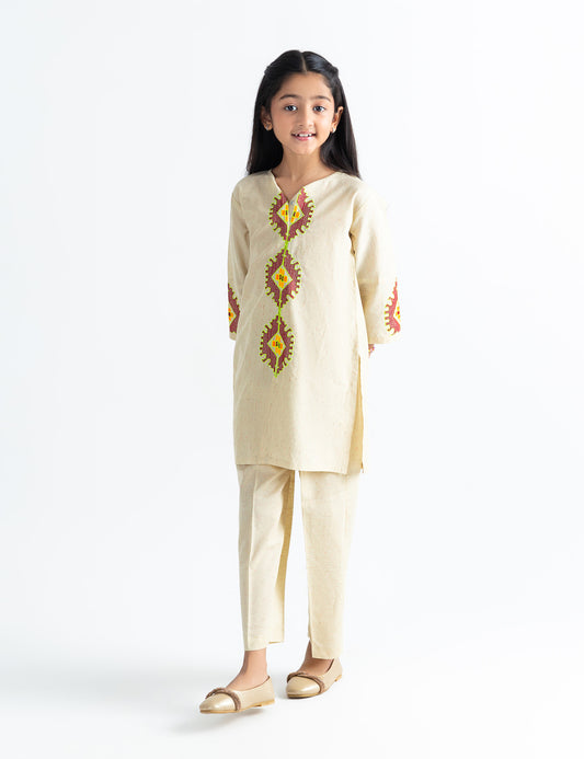 2 PIECE BOLD EMBROIDERED SUIT