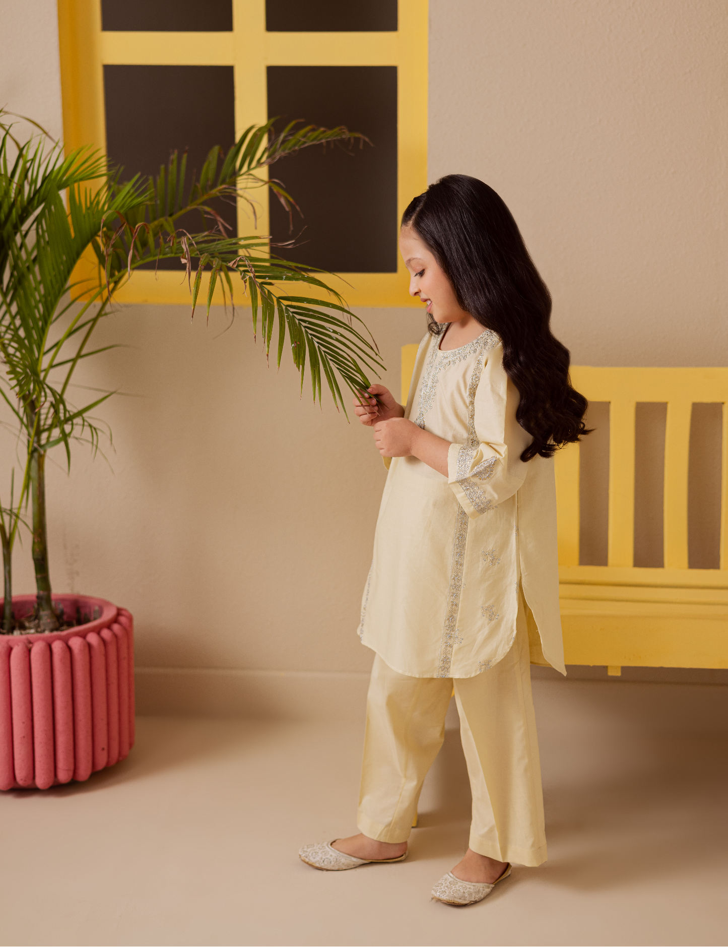 2 PIECE TILLA EMBROIDERED SUIT