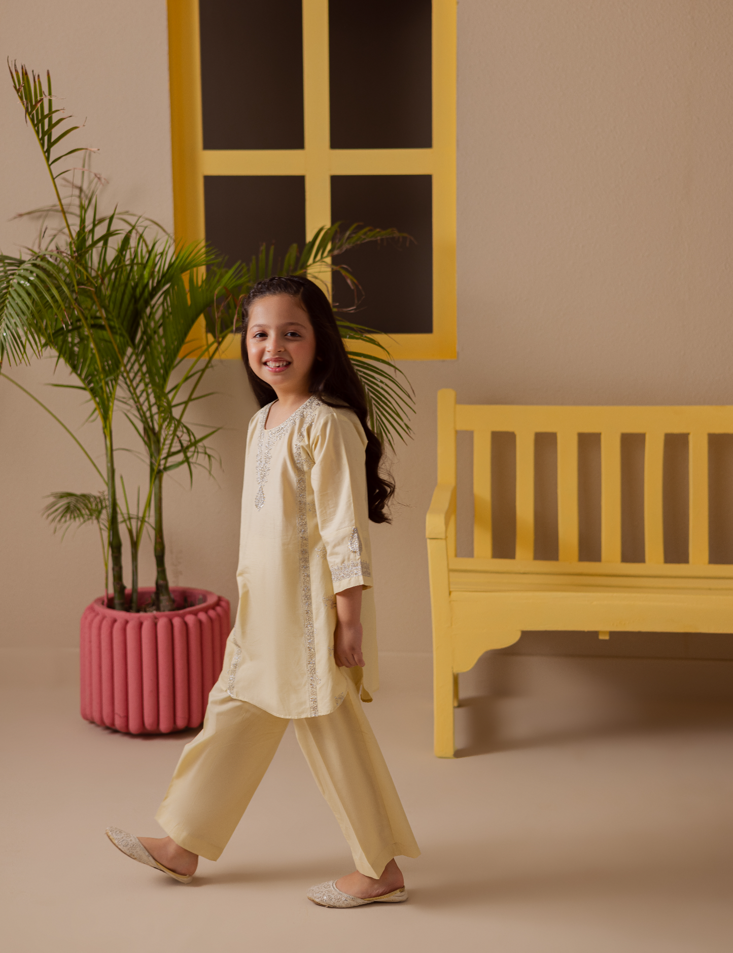 2 PIECE TILLA EMBROIDERED SUIT