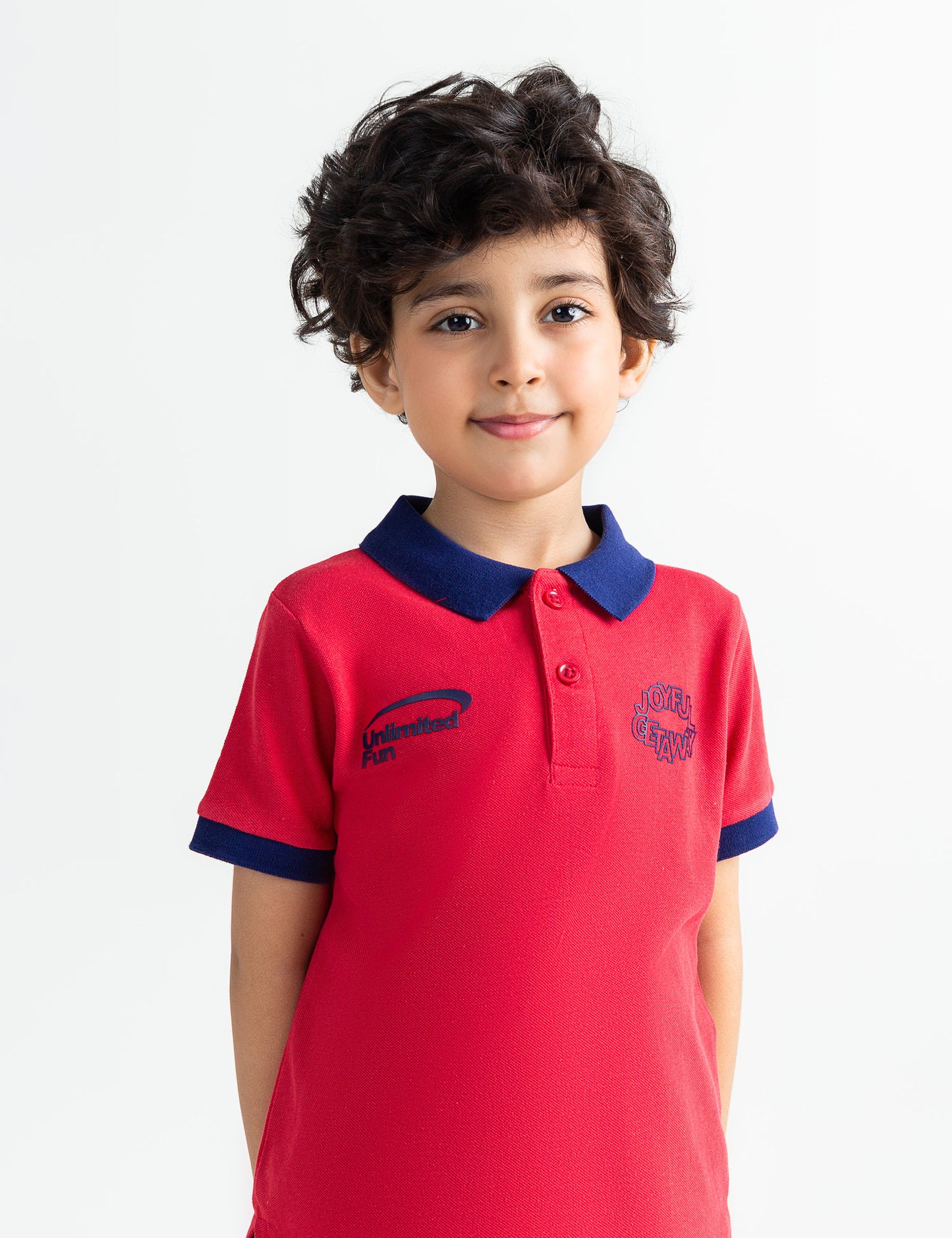 UNLIMITED FUN PRINTED POLO