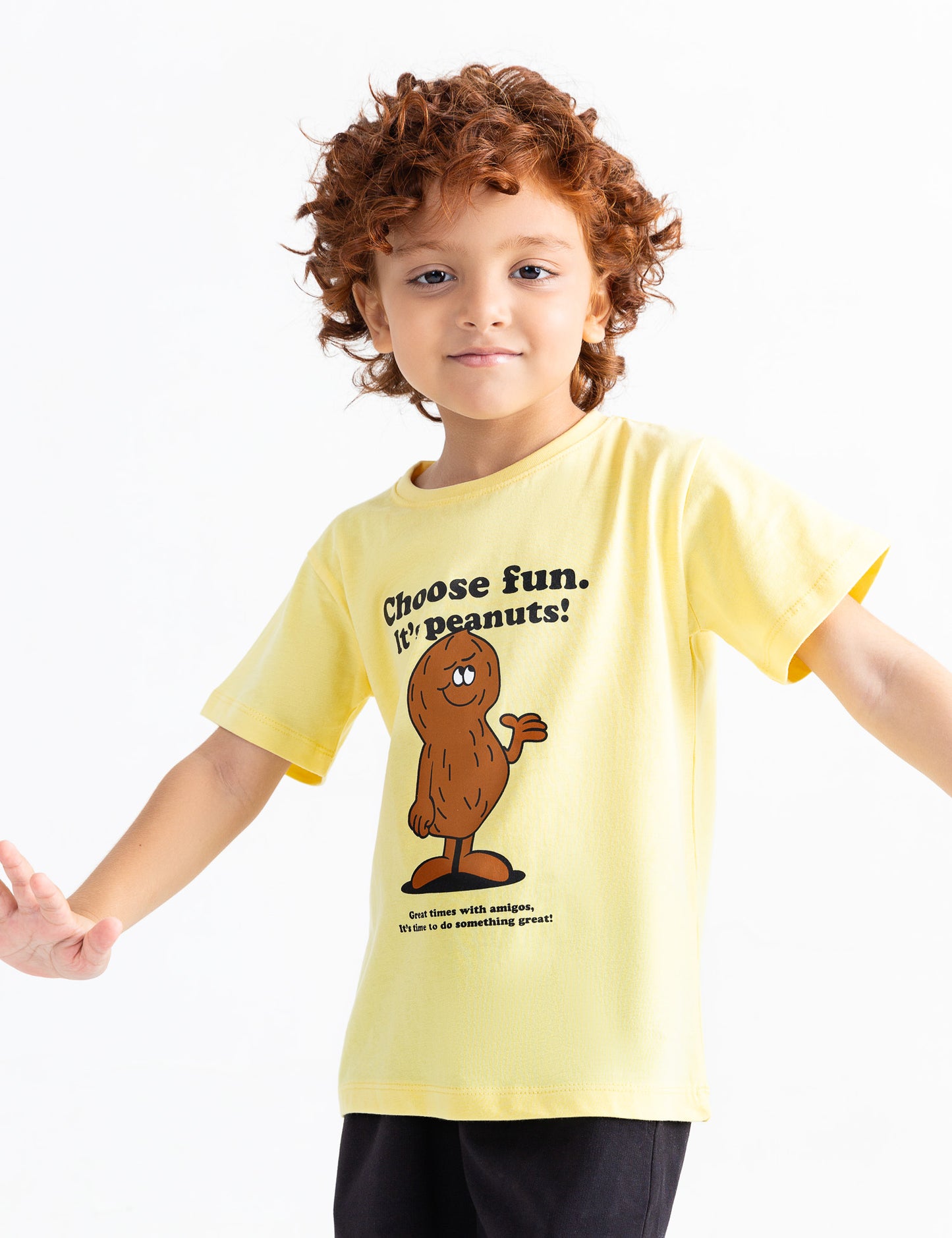 CHOOSE FUN. IT'S PEANUTS PRINTED T-SHIRT