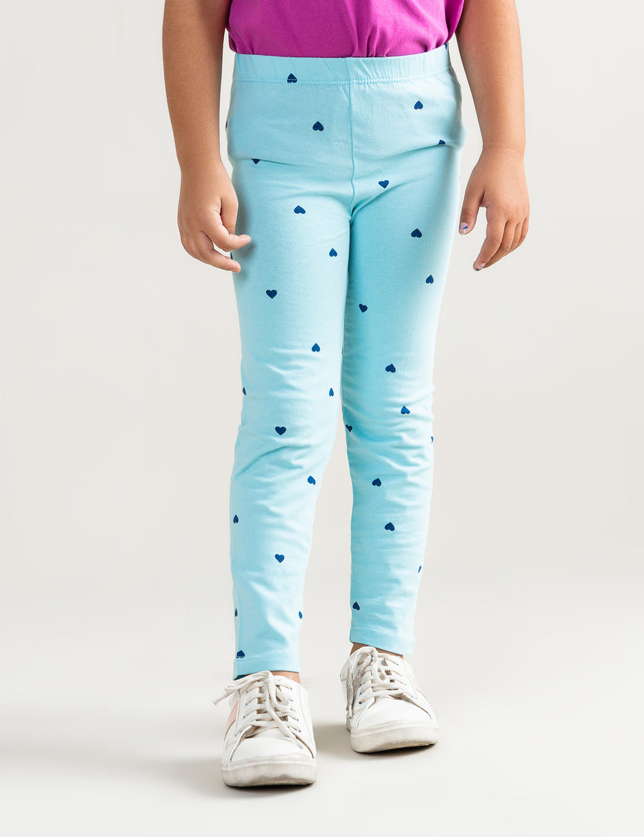 ALLOVER HEART PRINTED TIGHTS