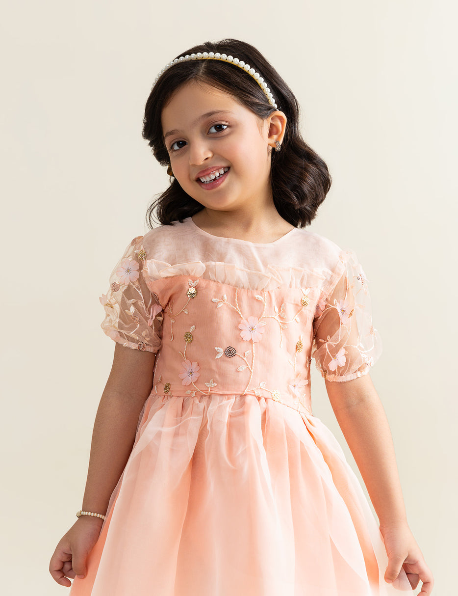FLORAL EMBROIDERED DRESS