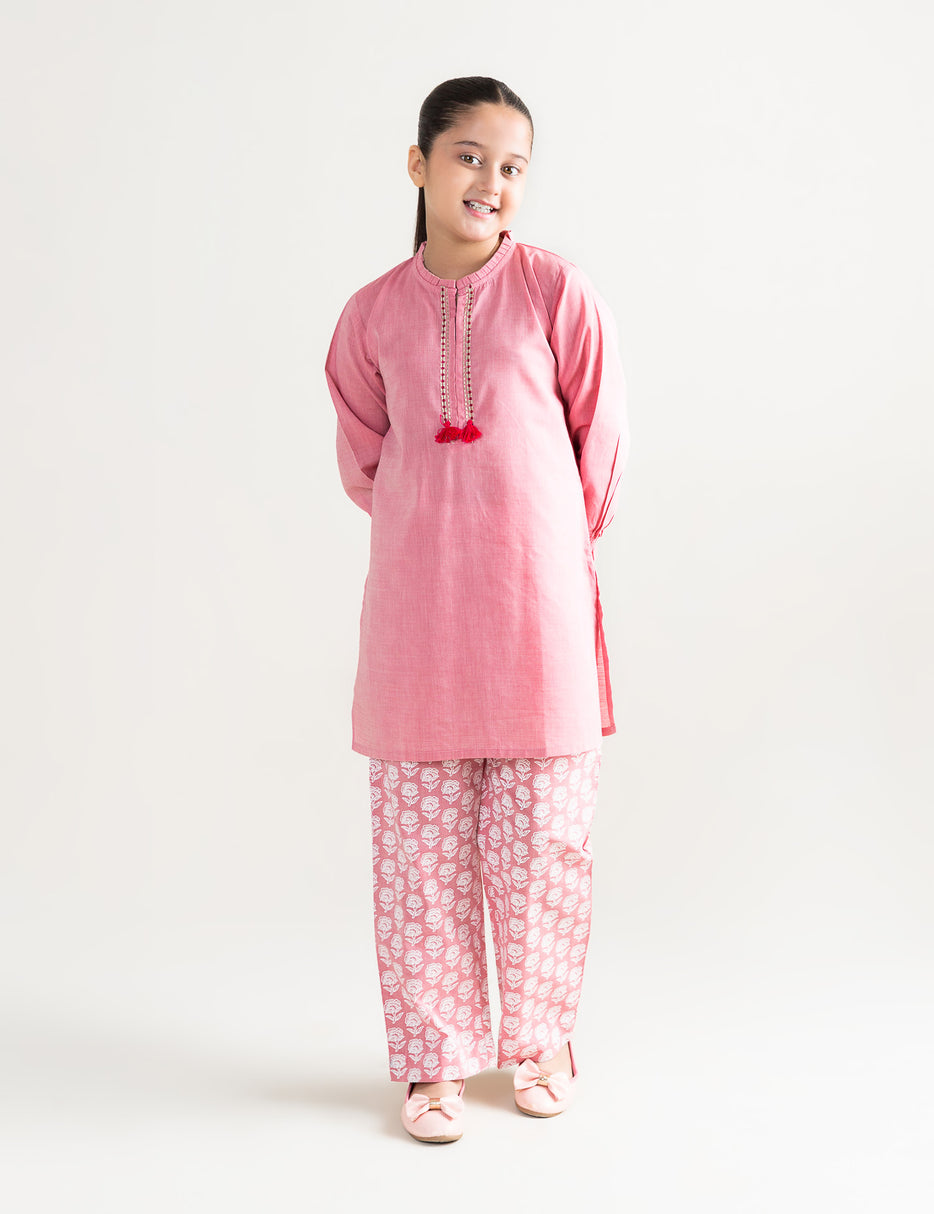 2 PIECE EMBROIDERED SUIT