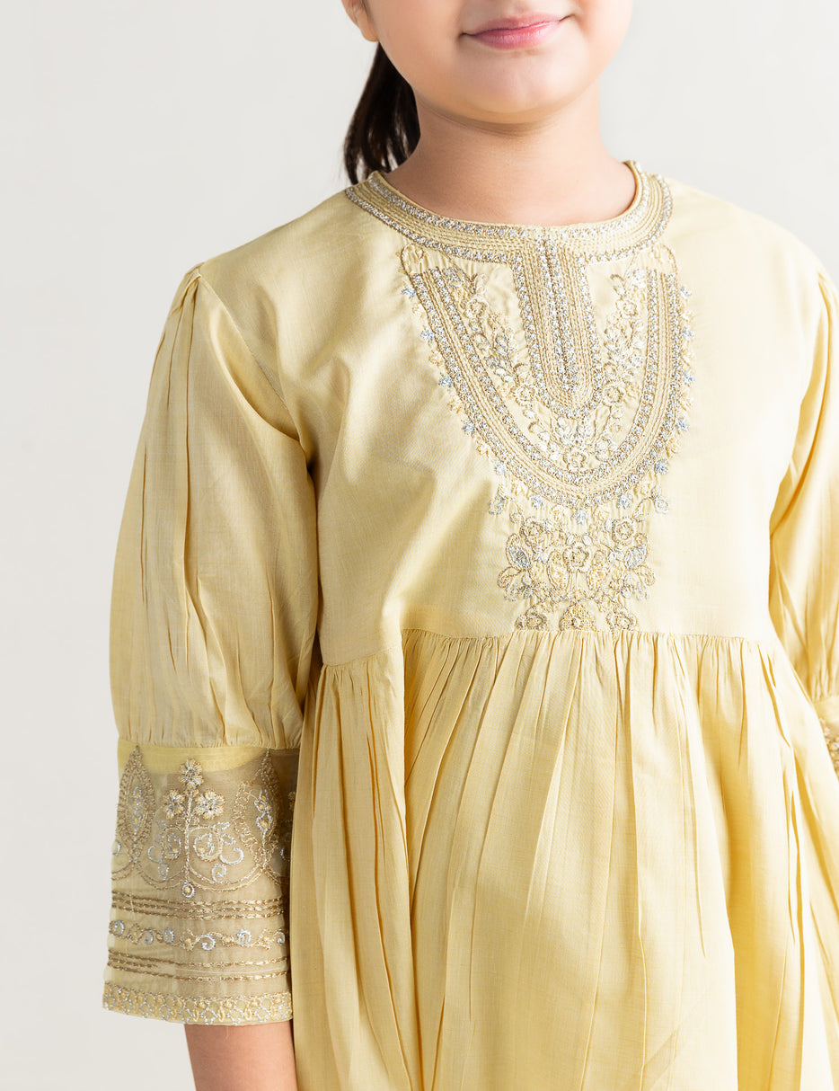 ETHNIC EMBROIDERED LONG DRESS