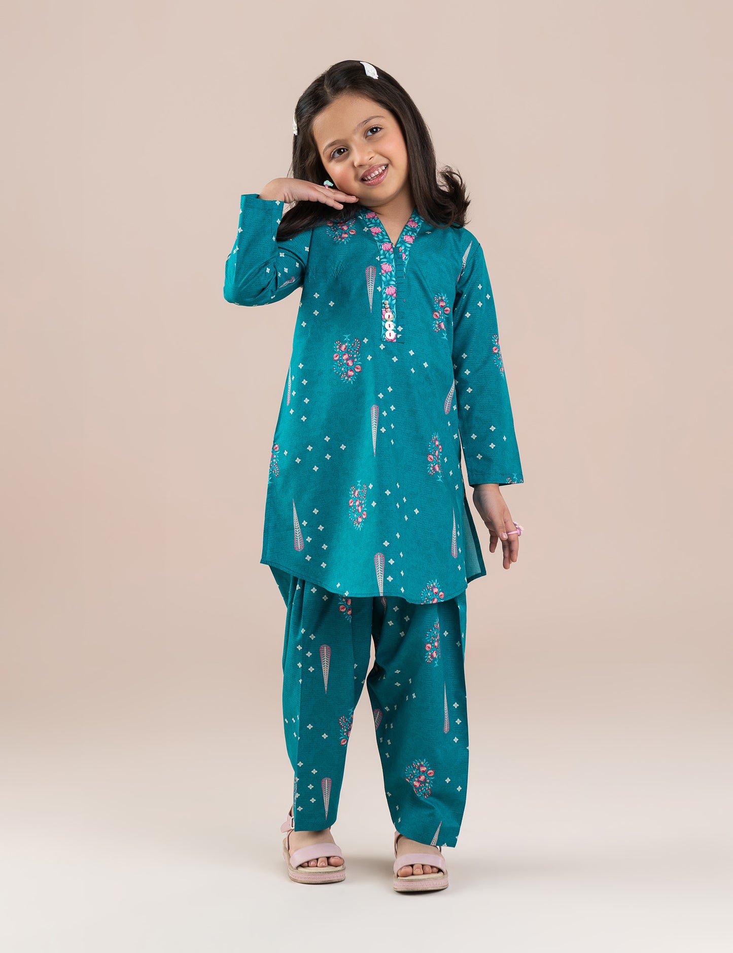 2 PIECE ETHNIC PRINTED SUIT