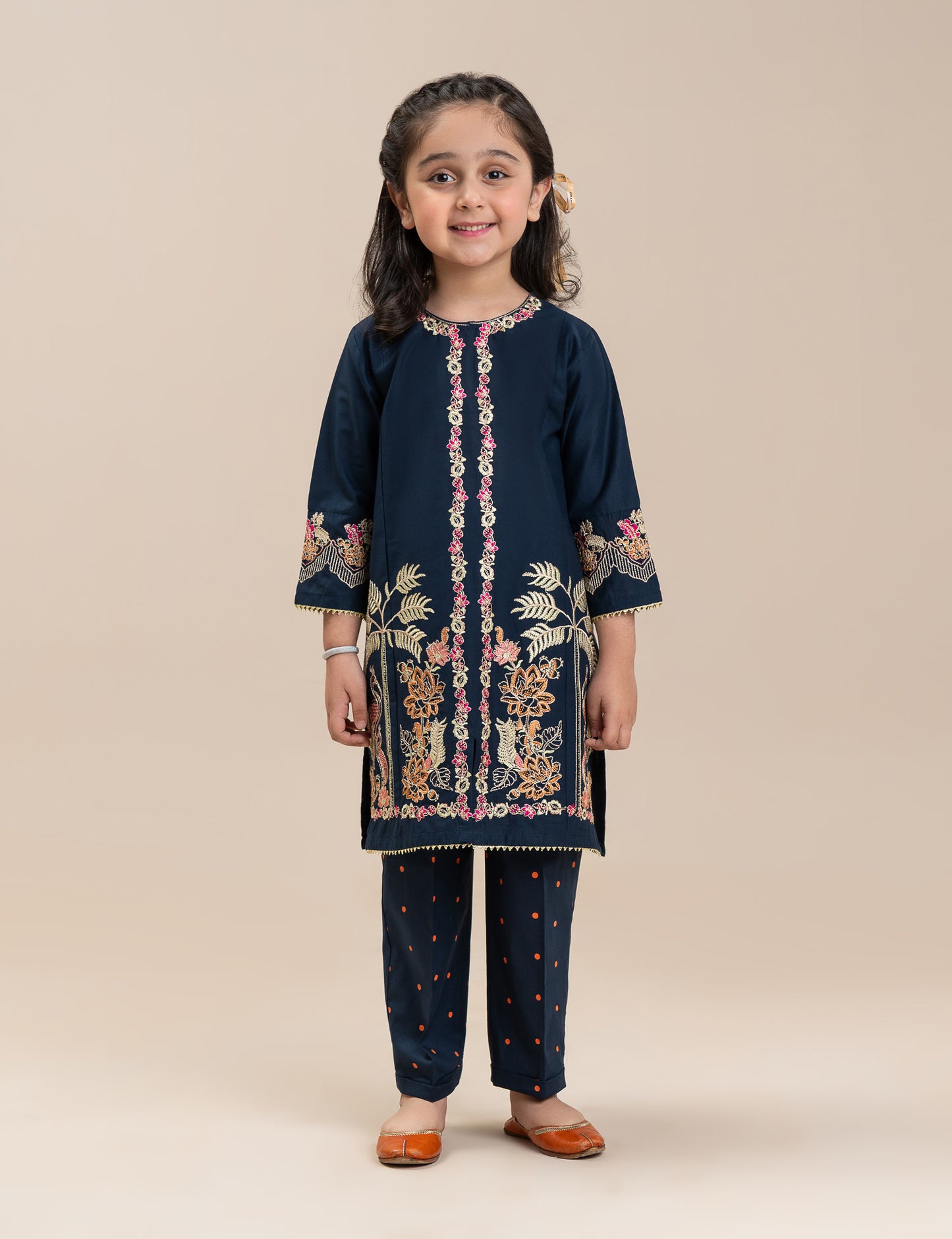 2 PIECE ALLOVER EMBROIDERED SUIT