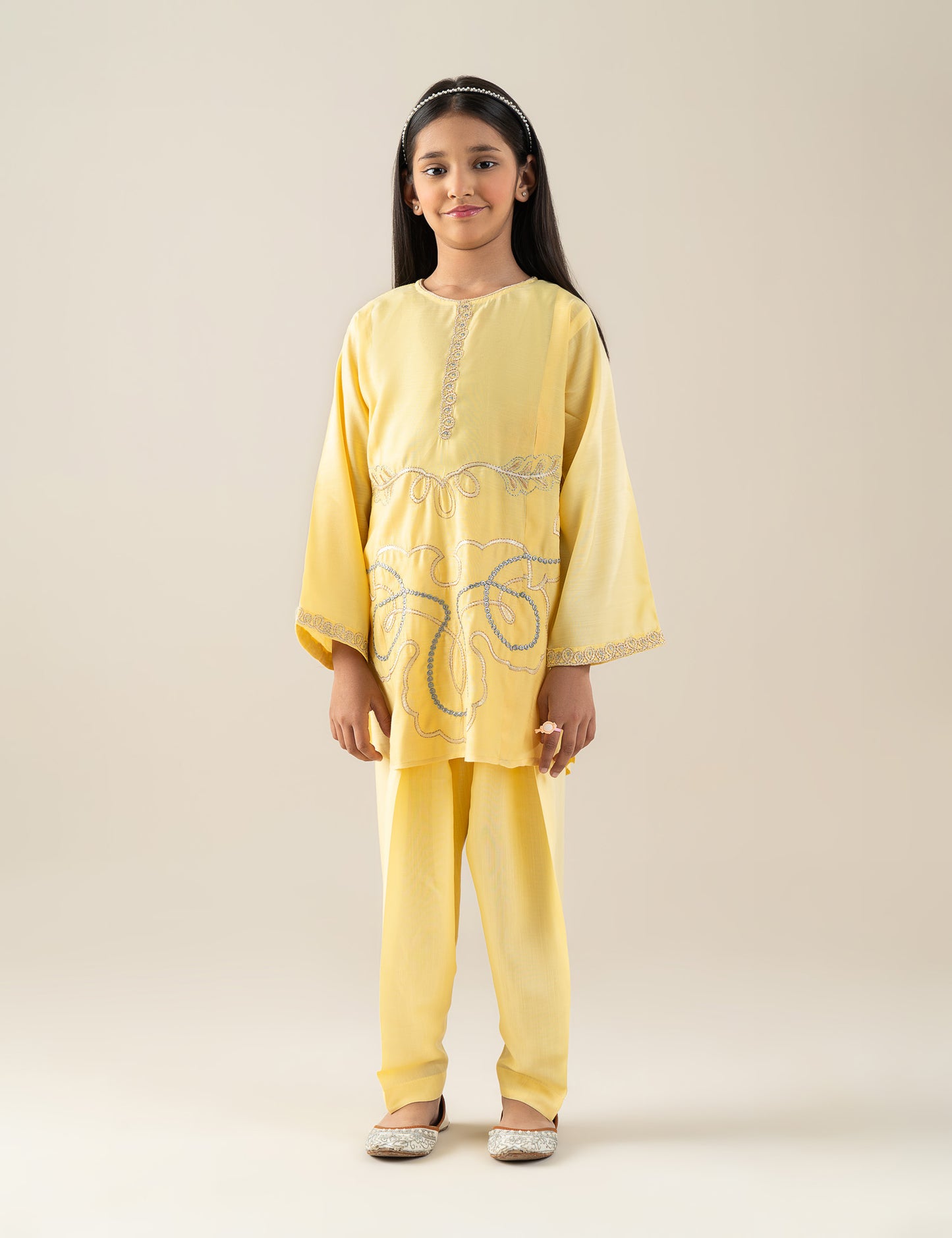 2 PIECE MULTI EMBROIDERED SUIT