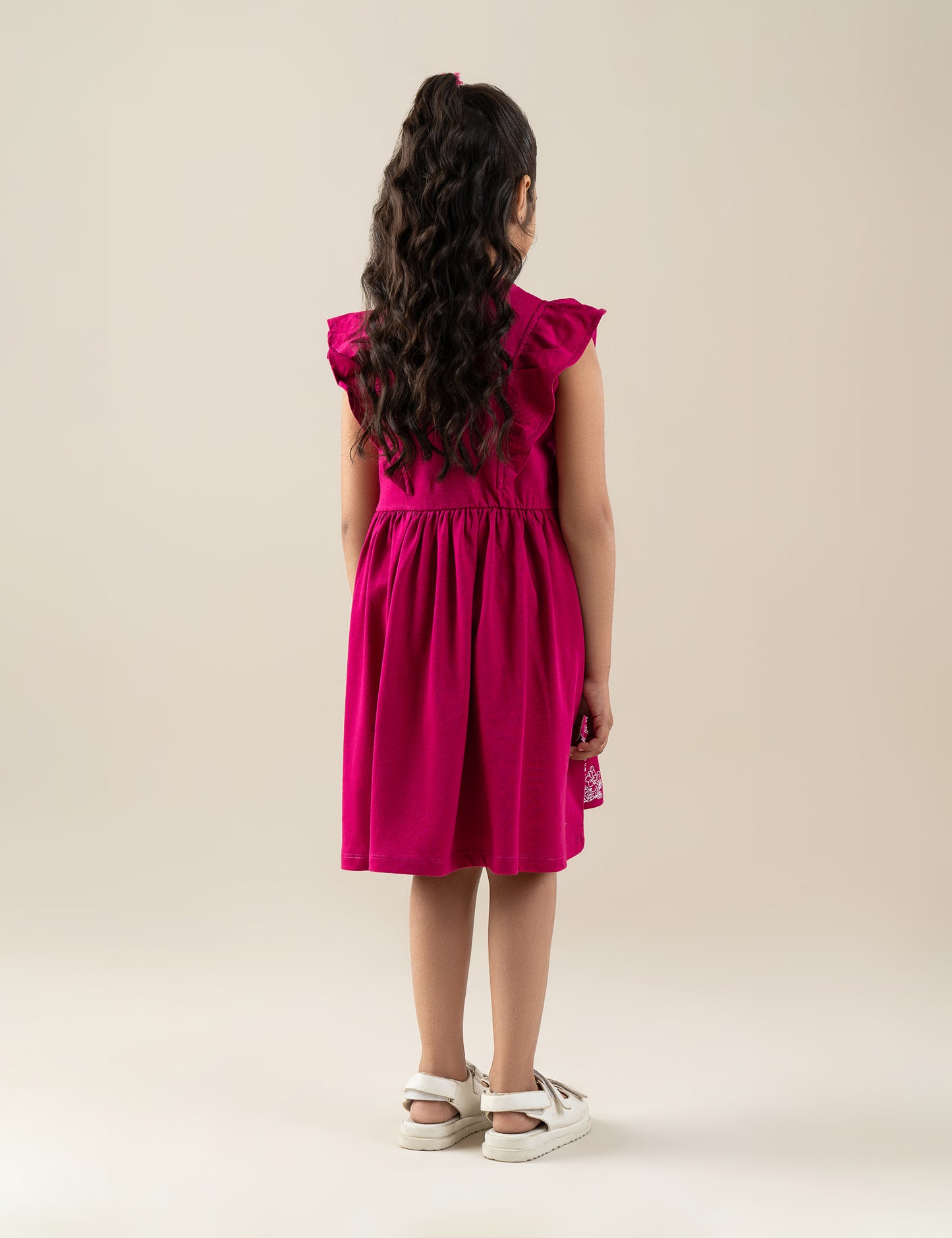 PALM TREE EMBROIDERED DRESS