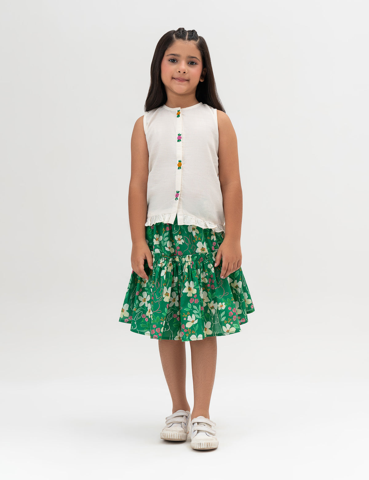 2 PIECE FLORAL PRINTED SUIT