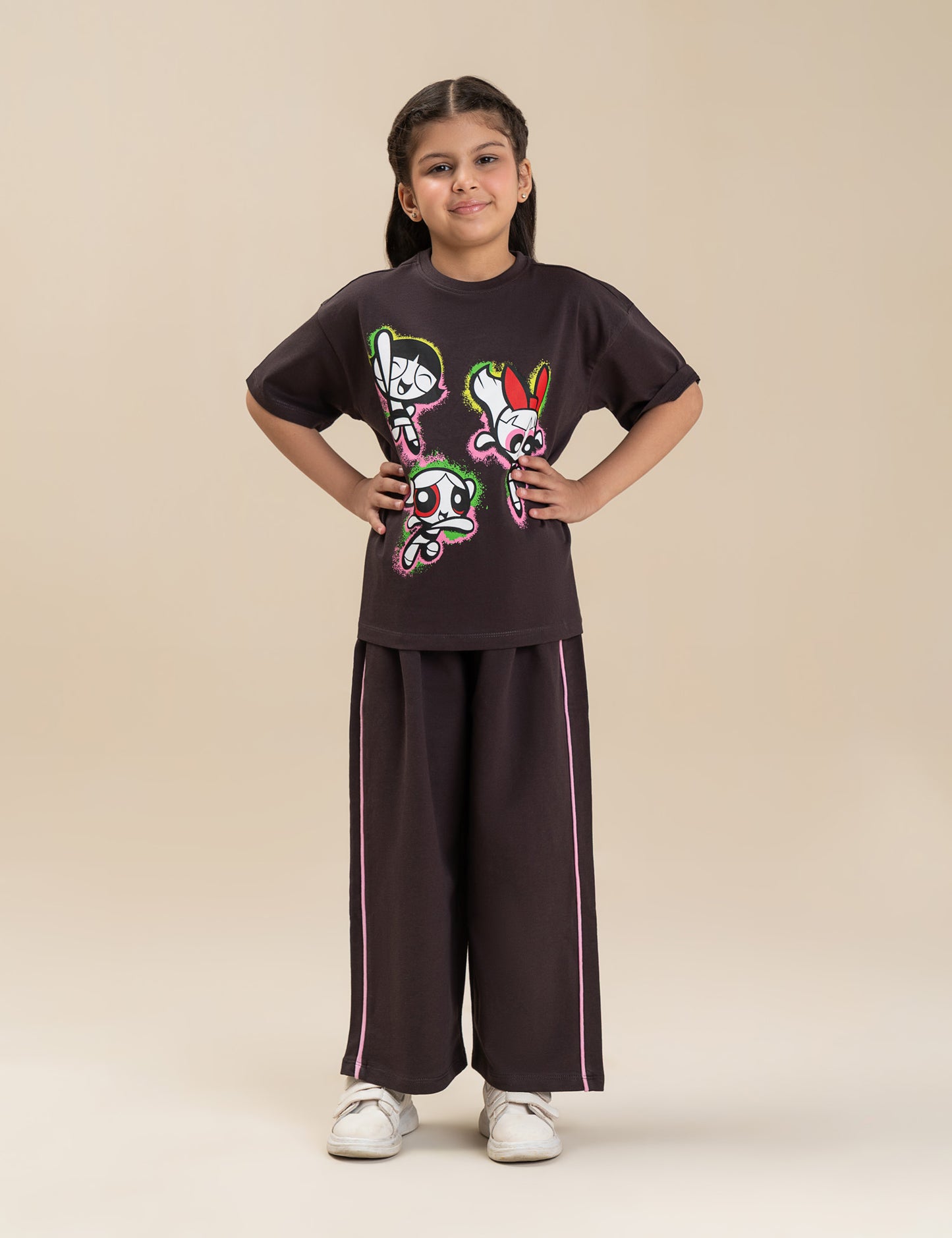 2 PIECE POWERPUFF GIRLS GRAPHIC SUIT