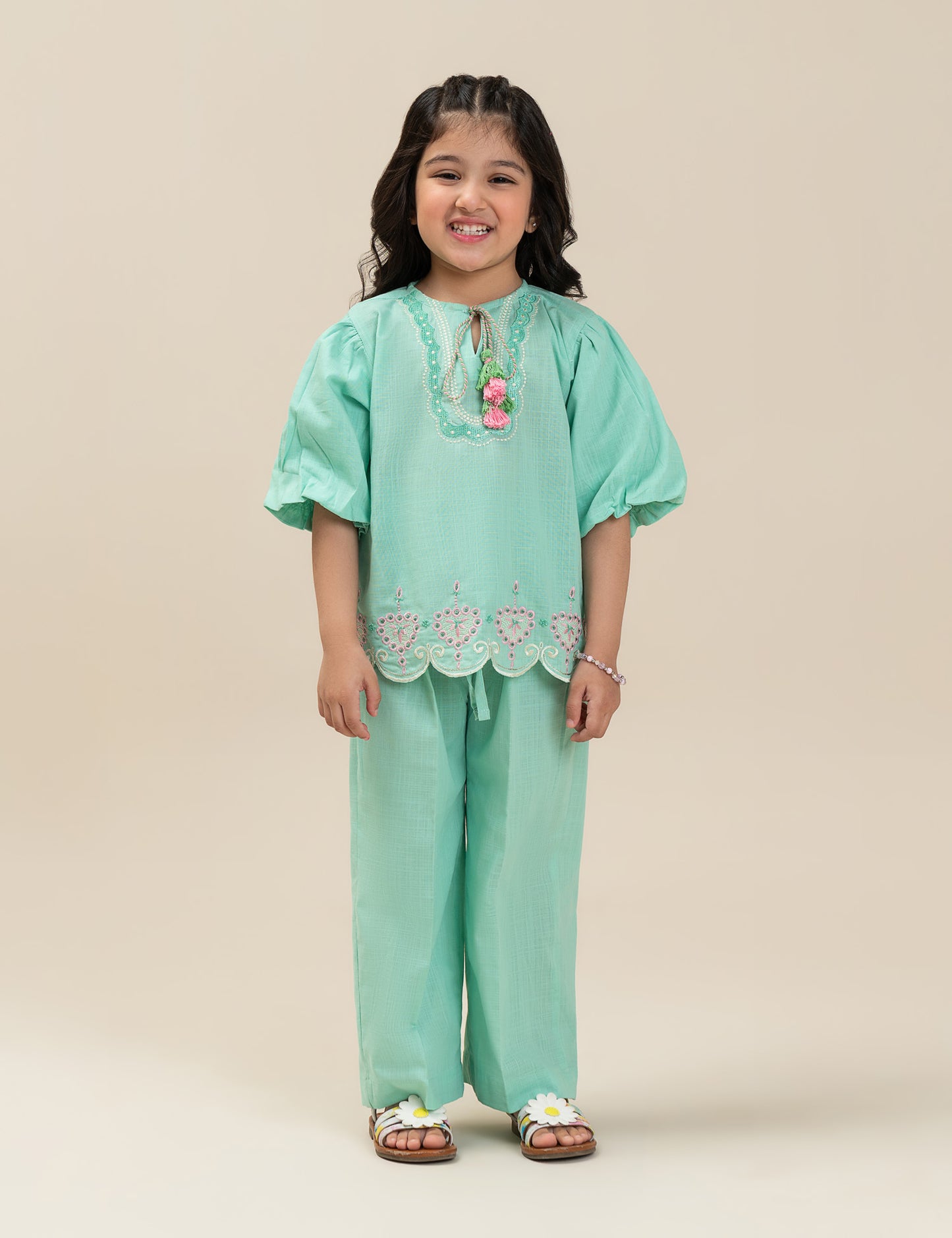 2 PIECE EMBROIDERED SUIT