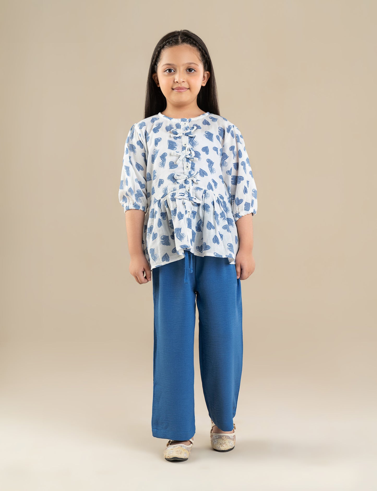 2 PIECE HEART PRINTED SUIT