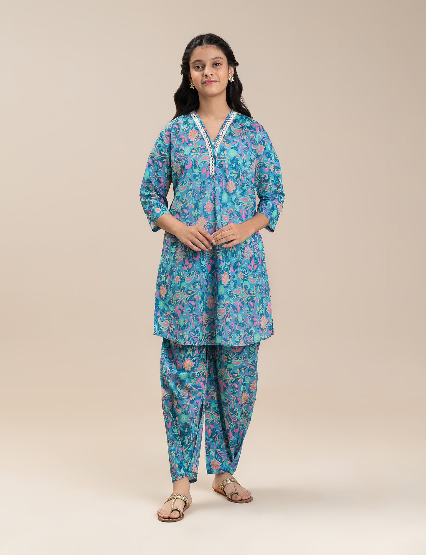 2 PIECE PRINTED SUIT
