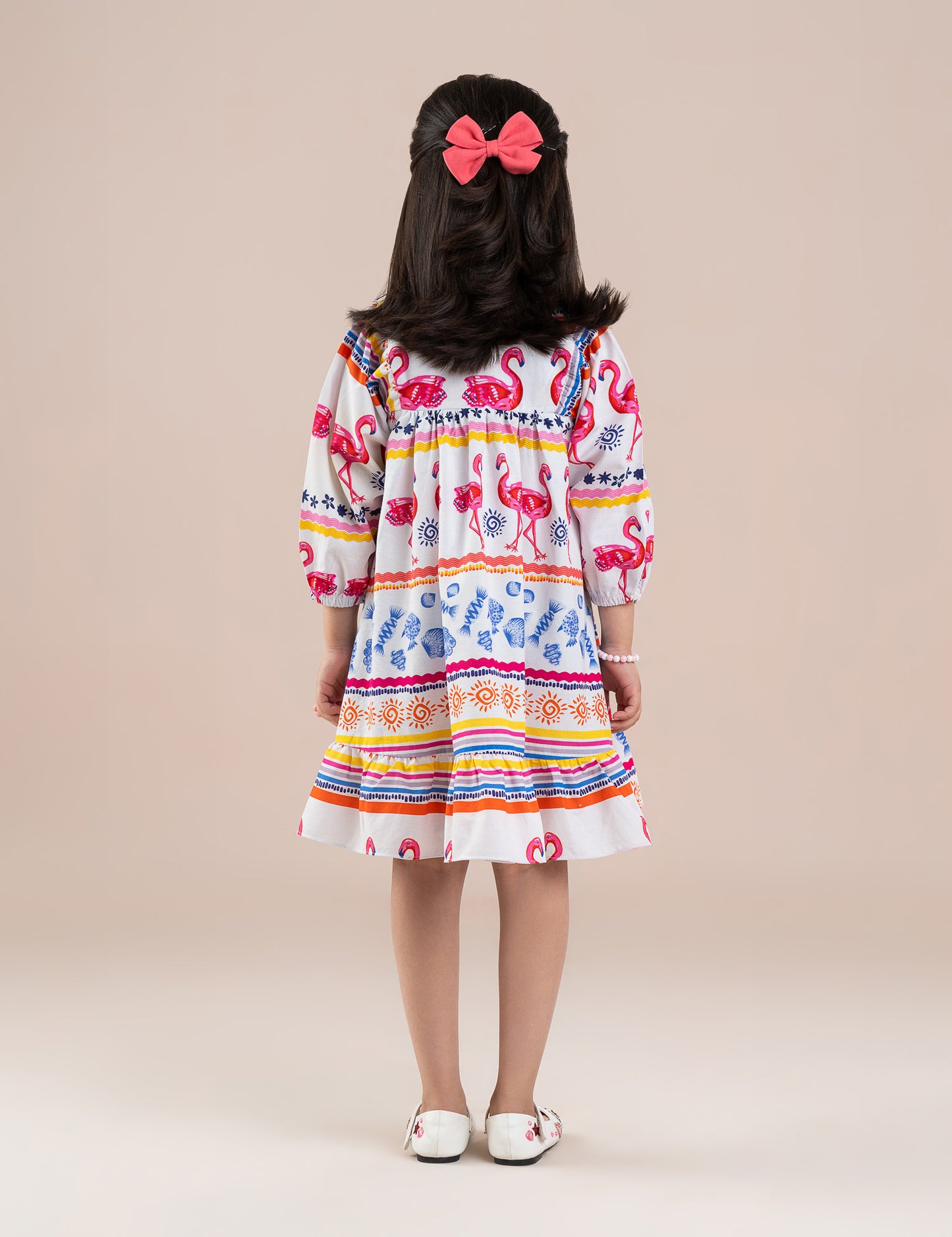 FLAMINGO PRINTED DRESS