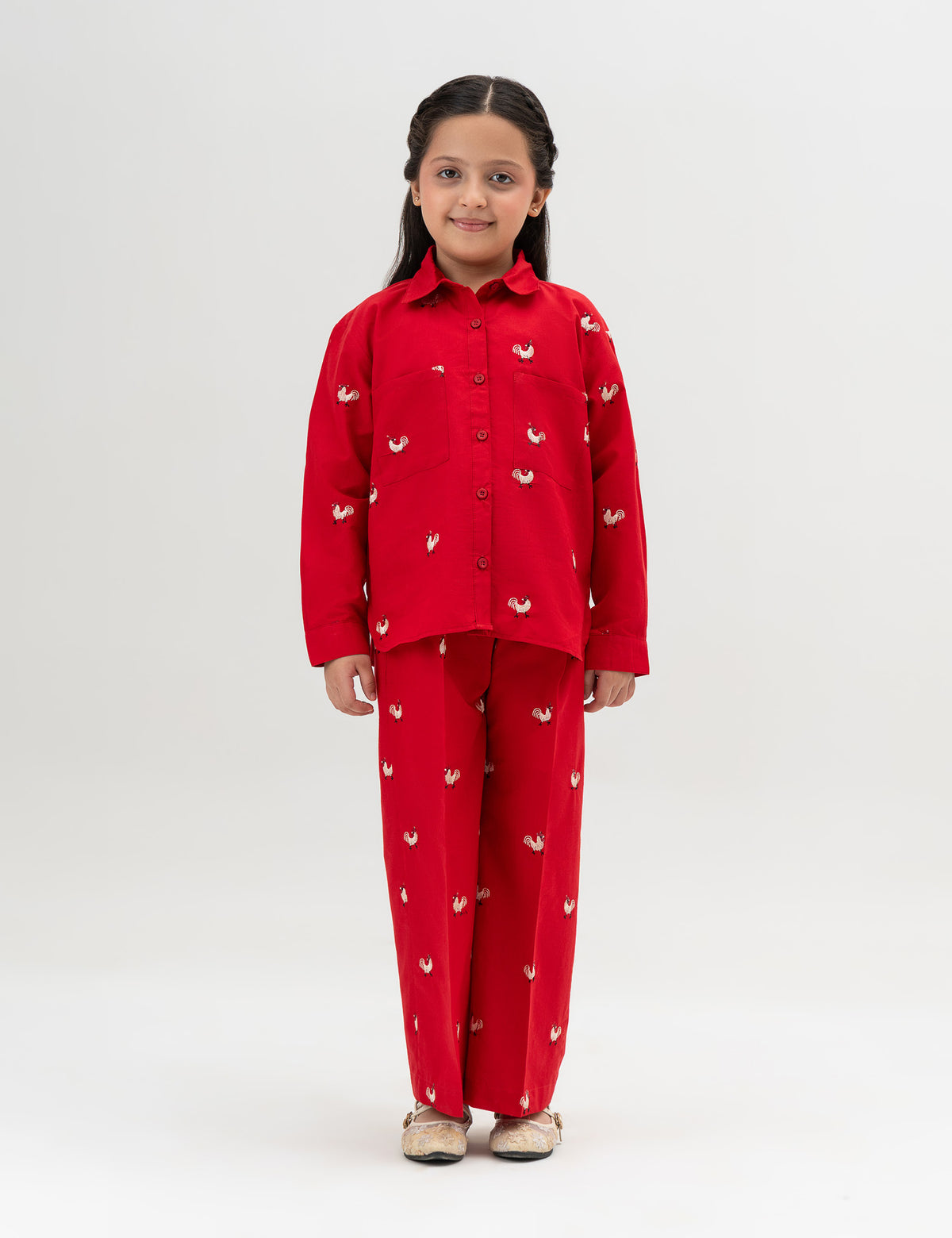 2 PIECE EMBROIDERED SUIT