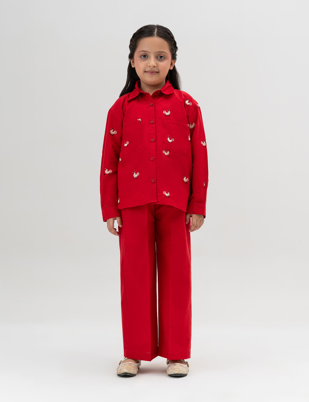 2 PIECE EMBROIDERED SUIT