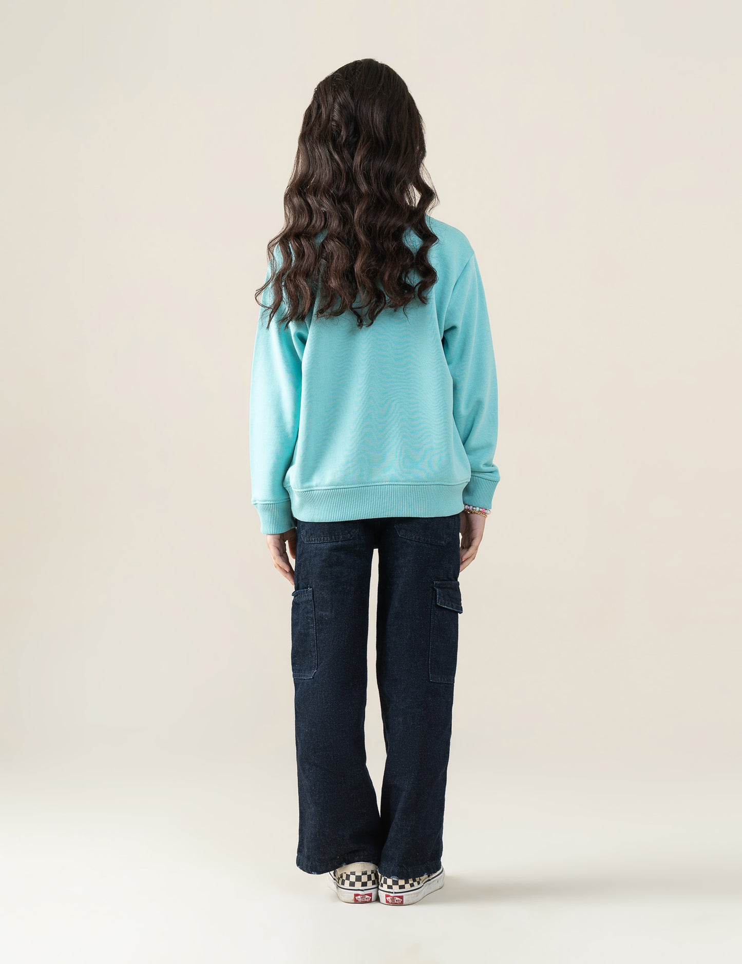 LET THE FUN GO ON PRINTED SWEATSHIRT