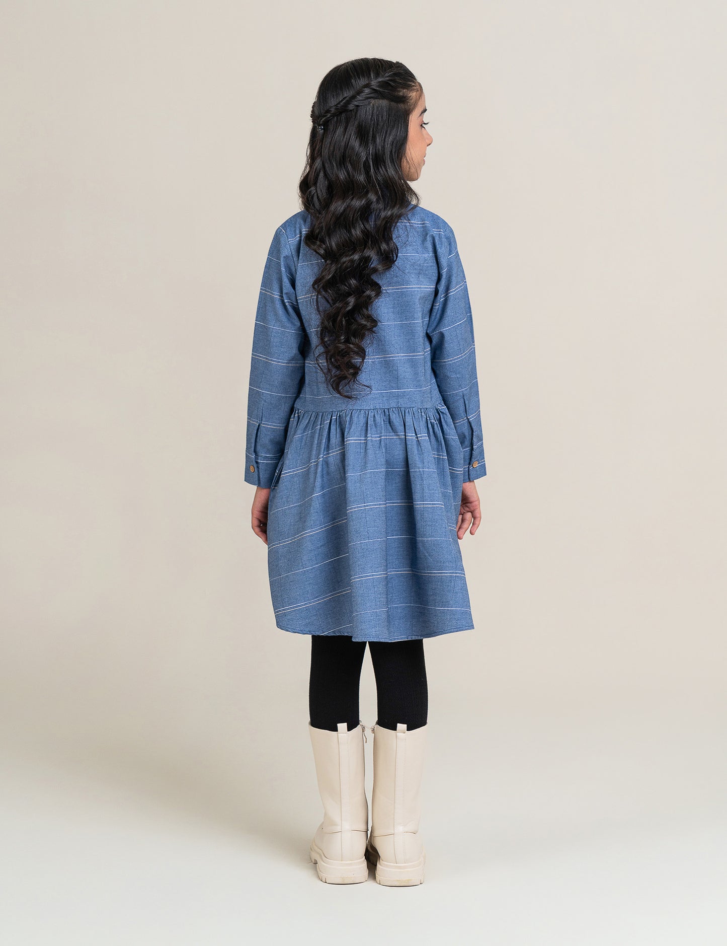 CHECKERED LONG DRESS