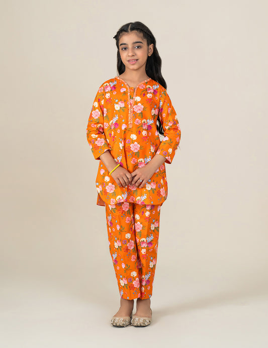 2 PIECE FLORAL PRINTED SUIT